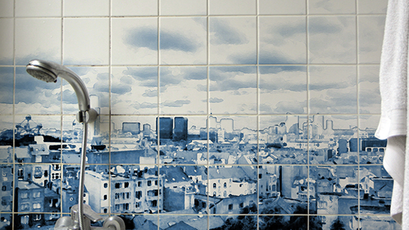 Architecture en images : Sous la douche, le ciel, Effi & Amir, 2018, 85’