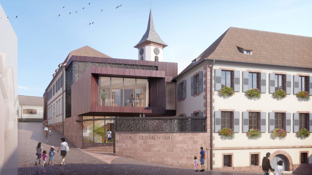 L’architecture comme ressource : visite d’une école de centre village à Bischoffsheim