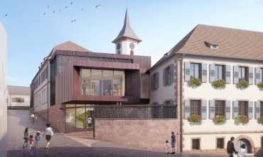 Architektur als Ressource: Führung durch eine Schule im Dorfzentrum von Bischoffsheim