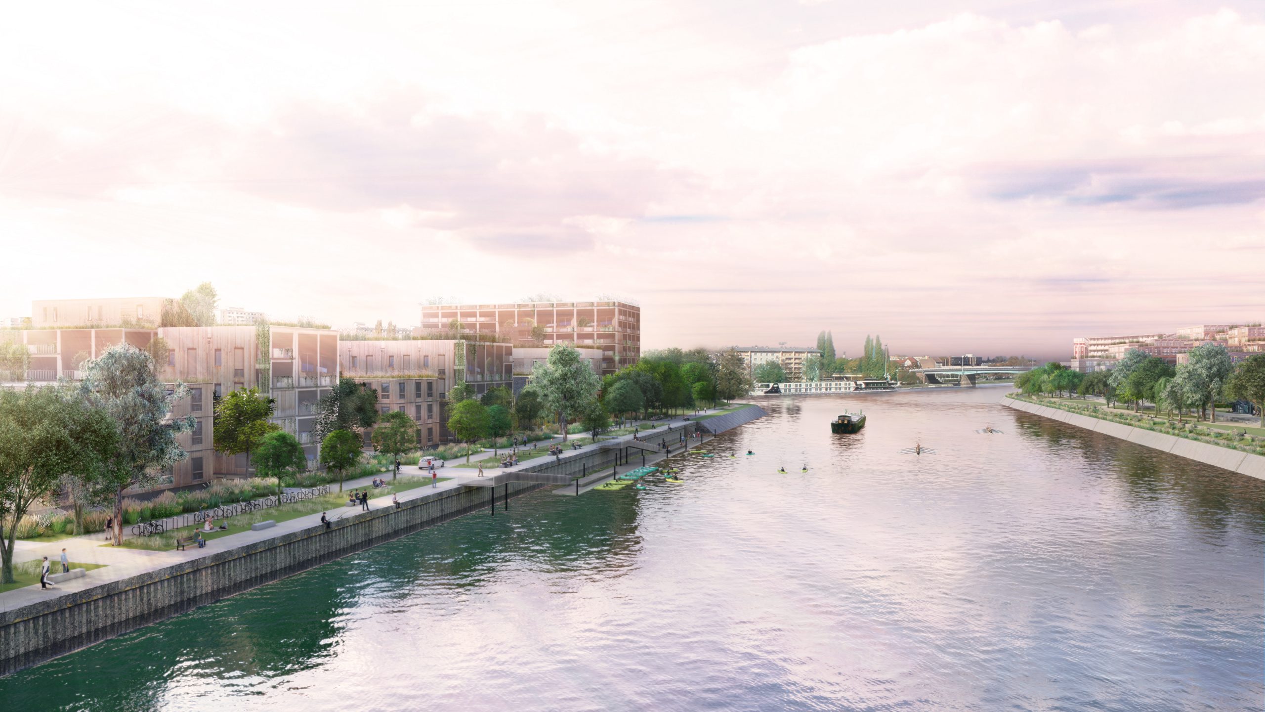 Le quartier Citadelle vu depuis le pont André Bord_ ©Agence Ter