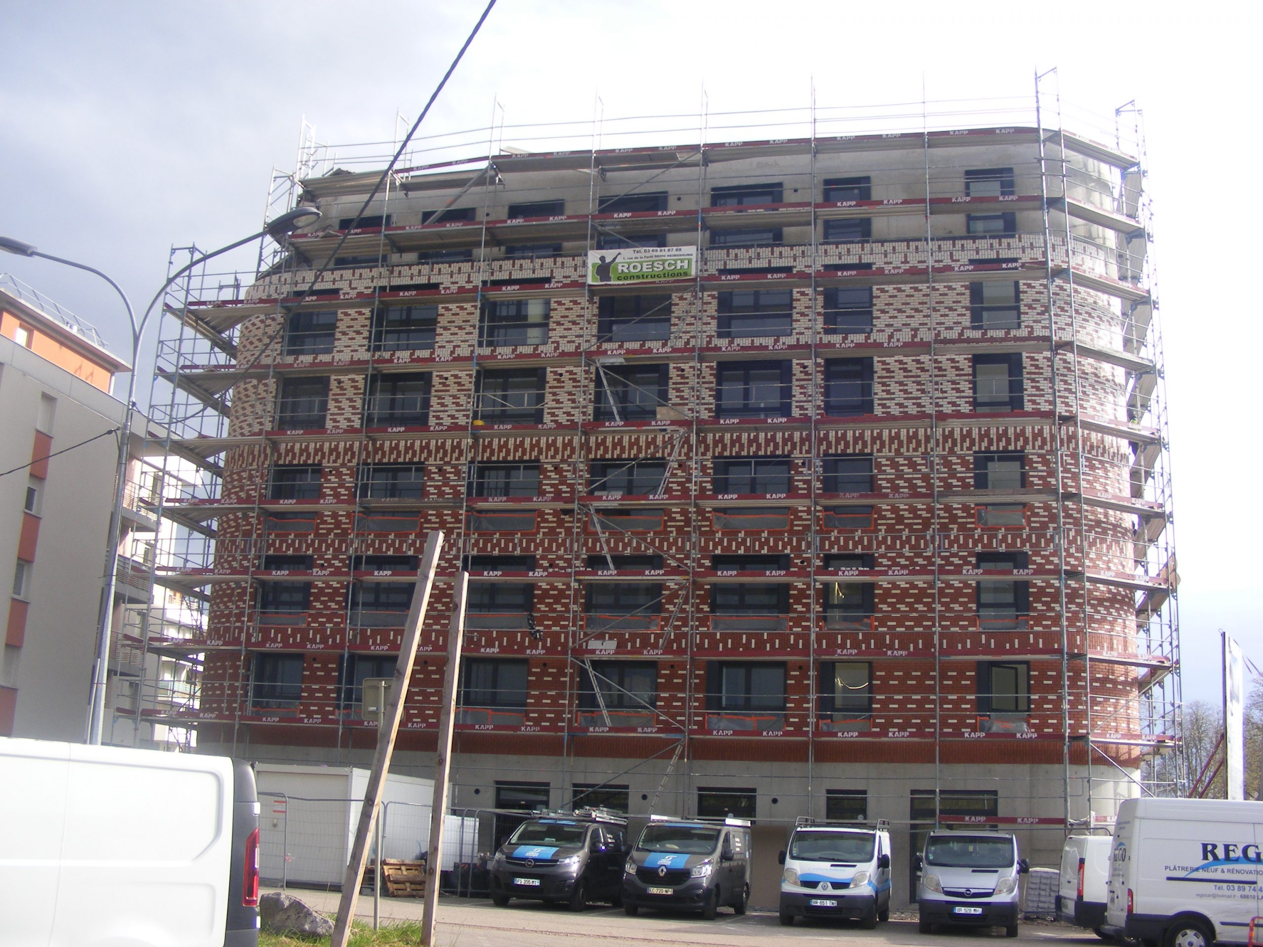 vue du chantier résidence étudiante quai d'Issly (c)Ville de Mulhouse