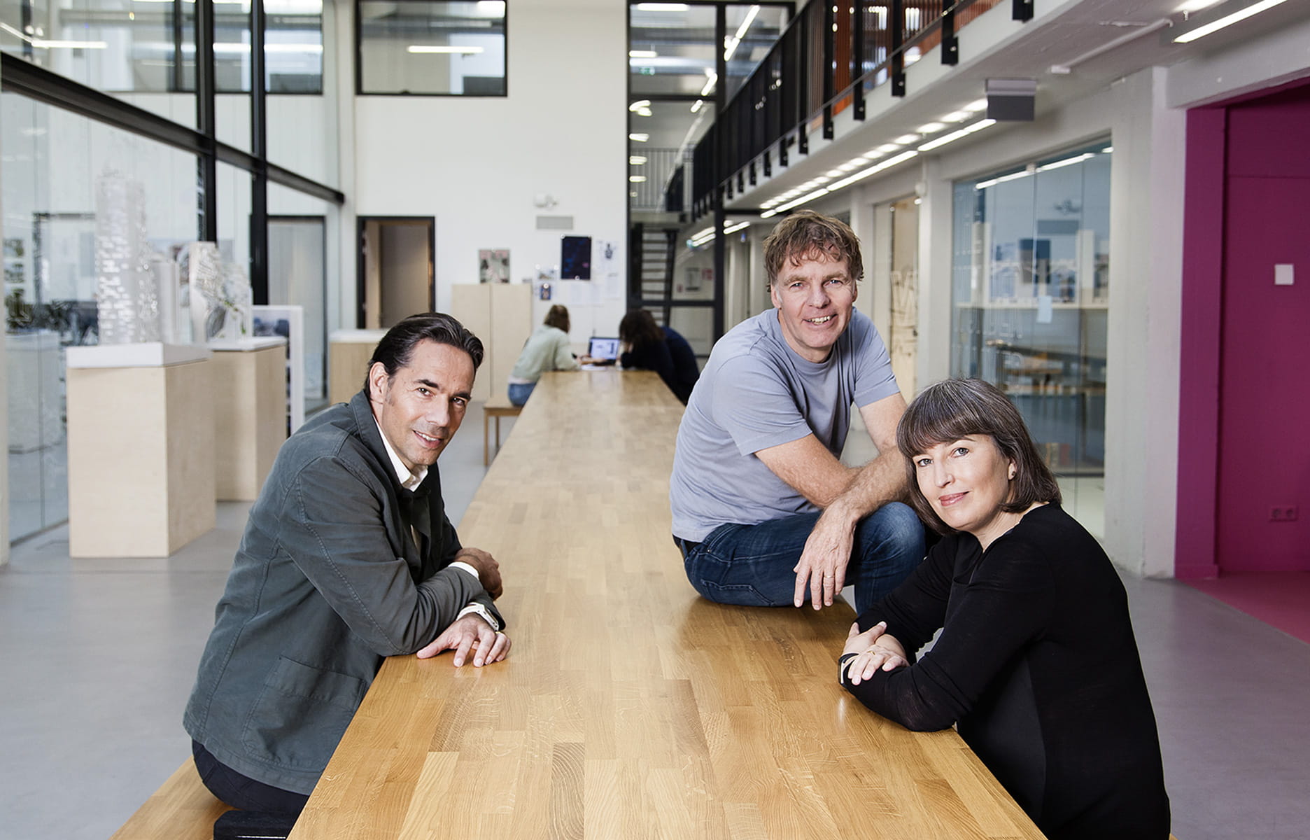Jacob van Rijs, Winy Maas et Nathalie de Vries © Barbra Verbij
