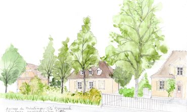 Urban Sketching in der Rheinlandschaft